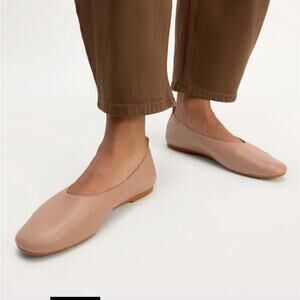 Everlane The Day Glove Flats Leather in Tan size 8